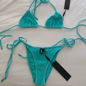 NWT Triangl Vinca Blue Crush S/XS